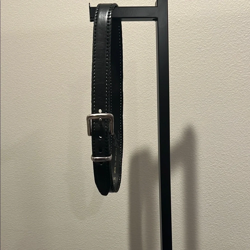 Classic Black Leather Belt